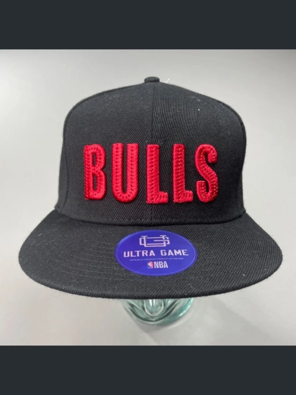 NEW NBA Ultra Game Chicago Bulls Snap Back Hat black red one size basketball